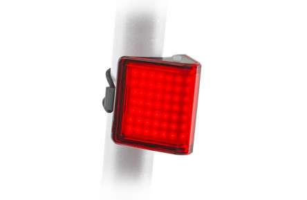 Фонарь стоп задний Author V-Block360 USB CobLed 80 lm, черный с красными линзами