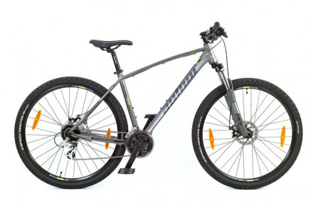 Велосипед Author Rival II 2023-24 29" 19" сріблястий (жовтий)/сріблястий
