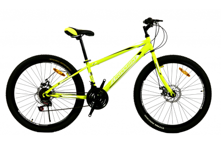 Велосипед 26" CrossBike Spark D-Al, 13", неоново-жовтий