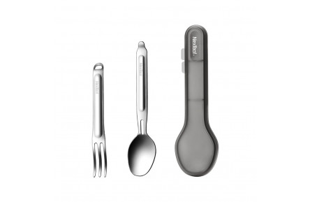 Туристичний набір ложка-виделка NexTool Portable Stainless Steel Tableware, нержавіюча сталь