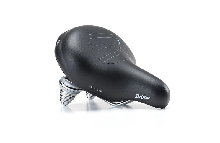 Сідло Selle Royal Premium DRIFTER, Royalgel, оббивка Strengtex, 270х245мм, 1160г, хромовані рейли та пружини, unisex, чорне 5111UDTC95301