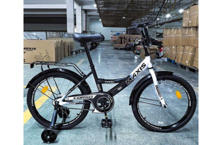 Велосипед 20" дюймів 2-х колісний "CORSO" MAXIS MX-93420 (1) ручне гальмо, дзвіночок, додаткові колеса, ЗІБРАНИЙ НА 75, в коробці