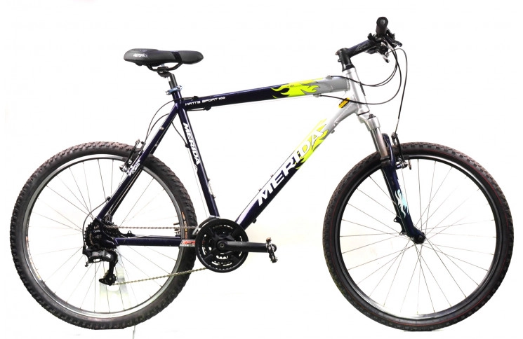 Горный велосипед Merida Matts Sport 100 26" XXL черно-серый с зеленым Б/У