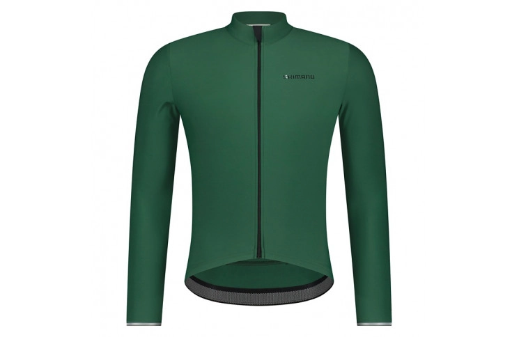 Велоджерсі Shimano Stile long sleeves утеплене, зелене, розм. S