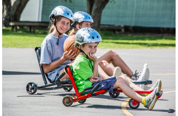 Самокат-каталка Ezyroller Classic, чорно-жовтогарячий