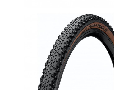 Покрышка бескамерная Continental Terra Trail ShieldWall 28" | 700 x 35C | 28 x 1.35 черная/кремовая, складная, skin