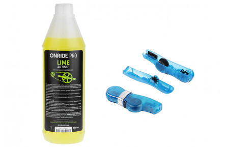 Комплект дегризер ONRIDE PRO Lime 1000 мл + Мийка ланцюга