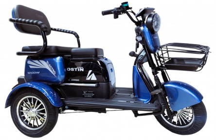 Електричний трицикл Corso Ostin Pro SN (1200Вт 72В 28Аг) 10"