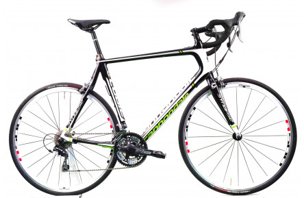 Шоссейный велосипед Cannondale Synapse 28" XL черно-белый с зеленым Б/В