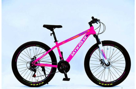 Велосипед Спортивний Corso «Skywalker» 26" дюймів SW-26090 (1) рама сталева 15’’, перемикачі SunRun, 21 швидкість, зібран на 75