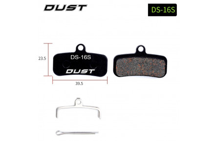 Колодки гальмівні disc напівметал DUST DS-16-1 SAINT M810, 820 ZEE M640