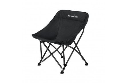 Стілець складаний Naturehike Stellaluna T04 CNK2550JJ022, вуглецева сталь, чорний