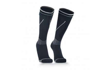 Водонепроникні шкарпетки Dexshell Longlite Socks 2.0, сірі полоски, розмір XL (47-49)