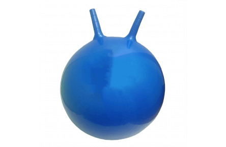 М'яч для фітнесу (фітбол) BT-PB-0178(Blue) з ріжками 55 см