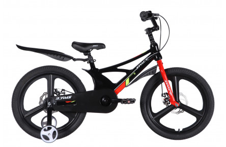 Велосипед MG 20" SPACE KID STAR DD рама-11" чорний з червоним 2026