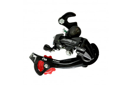 Переключатель задний SHIMANO RD-TZ500В 7 скоростей, под крюк черный