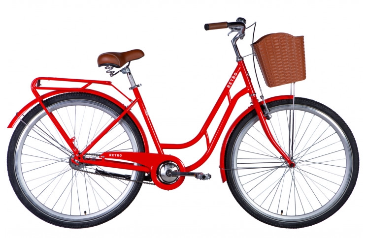 Велосипед 28" Dorozhnik RETRO 2024 (оранжевый)