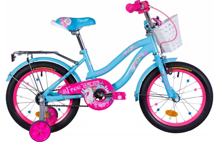 Детский велосипед Formula Flower 2020 16" 10" голубой