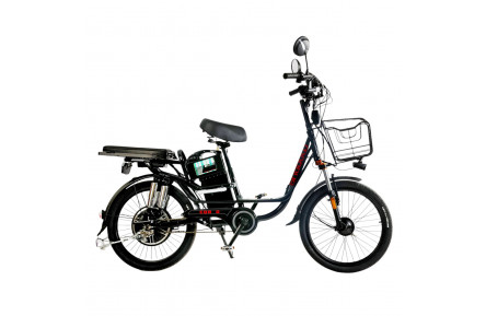 Електровелосипед Corso Shadow (500Вт, 48В, 20 Аг) 22" чорно-червоний