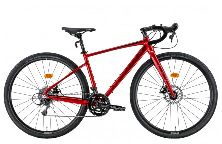 Велосипед 28" Leon GR-90 DD 2022 (червоний з чорним)