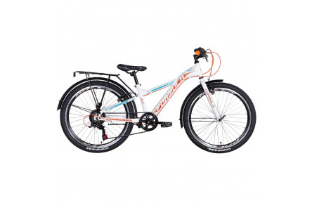 Подростковый велосипед Formula Mask 2021 24" 125" серебристо-оранжевый