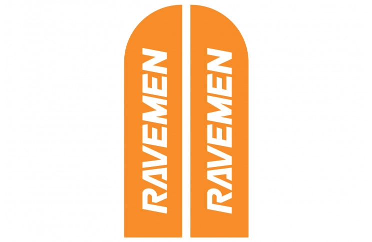 Флаг с логотипом Ravemen