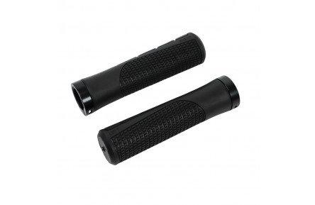 Гріпси 130мм Гума З алюмінієвими замками BEcool BC-A05 чорний AM (брендоване пакування)