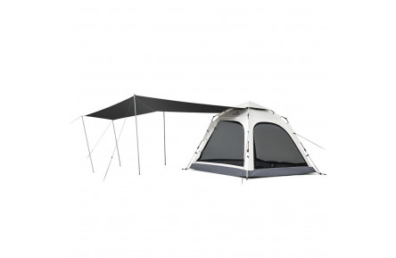 Намет чотиримісний із тентом автоматичний Naturehike Ango CNK2550WS010, сірий