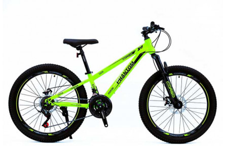 Велосипед Спортивний Corso 24" дюймів «PHANTOM» PH-51616 (1) рама сталева 11’’, обладнання SunRun 21 швидкість, зібран на 75