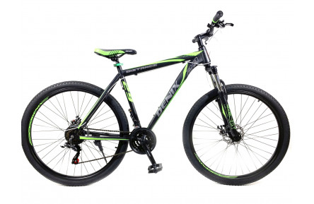 Велосипед 29" Denix Distance DD 2022, 21", чорно-зелений