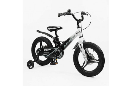 Велосипед 16" дюймів 2-х колісний Corso «Monti» MT-16253 (1) МАГНІЄВА РАМА, ЛИТІ ДИСКИ, ДИСКОВІ ГАЛЬМА, зібран на 75