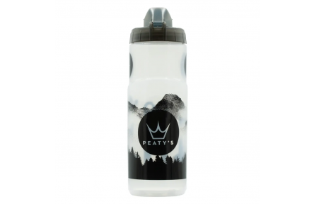 Фляга Peaty's x Fidlock Lockin Bottle, Mountains / Clear, 450ml