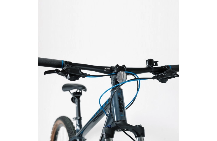 Велосипед KTM Chicago 271 27.5" М/43 серый черно/синий 2022/2023