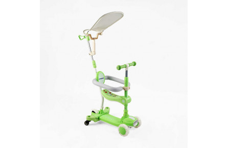 Самокат 5в1 "Skyper" BT-52309 колеса зі світлом, укр озвучування та підсвічування платформи,с ДОП. КОЛЕСАМИ, захисний бампер