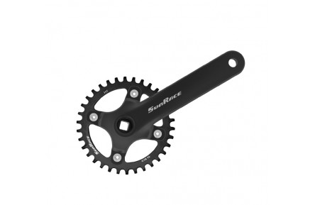 Шатуни SunRace FCM80U під квадрат, 170 мм, 32T, 96BCD, на 11/10/9шв., з захистом, чорний