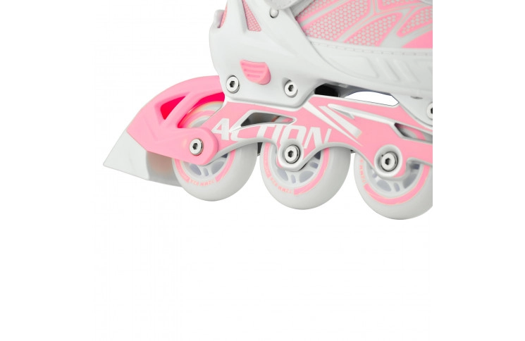 Роликовые коньки Action 2 в 1 Riply/Pink/37-40