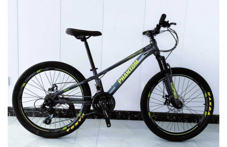 Велосипед Спортивний Corso 24" дюймів «PHANTOM» PH-26361 (1) рама сталева 11’’, обладнання Saiguan 21 швидкість, зібран на 75