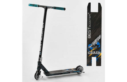 Самокат трюковой 37890 Best Scooter "CRASH" HIC-система, ПЕГИ, алюминий, колеса 110 мм PU, руль - 57 см