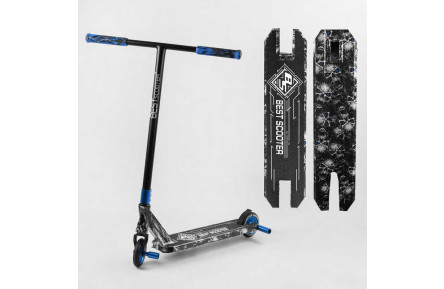 Самокат трюковий Best Scooter BS-99808 HIC-система, ПЕГИ, алюміній з ПРИНТОМ, колеса PU, d = 110мм, кермо - 60 см