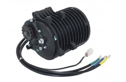 Мотор редукторний 72B 3000Вт задній 480мм BLDC QS138 під 428 ланцюг