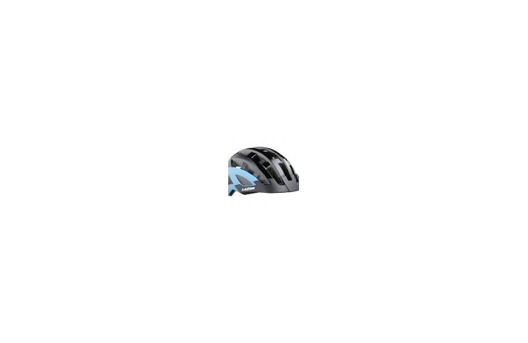Шолом LAZER Compact DLX, чорно-синій, unisize+сітка від насекомих+led
