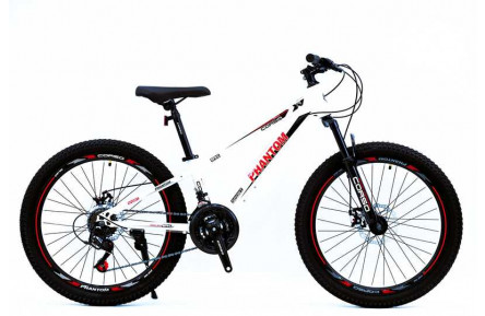 Велосипед Спортивний Corso 24" дюймів «PHANTOM» PH-69327 (1) рама сталева 11’’, обладнання SunRun 21 швидкість, зібран на 75