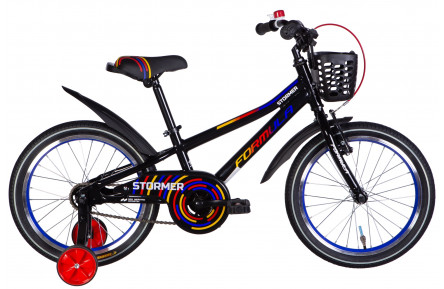 Велосипед Formula STORMER BH AL 18" 9" чорний з червоним та жовтим 2025
