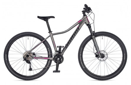 Велосипед Author Spirit ASL 2023-24 27.5" 16" сріблястий (чорно-рожевий)/сріблястий