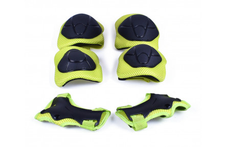 Захист FSK M01 (кисті, лікті, коліна), чорно-салатний