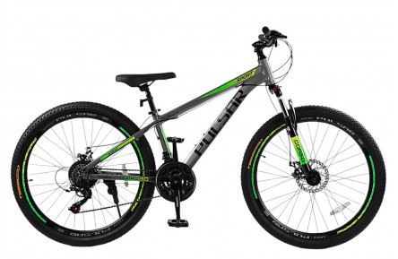 Велосипед Corso PULSAR PL-26031 26"  13" сіро-зелений