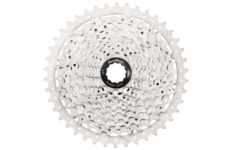 Кассета 10-k 11-42T SUN RACE MS3 MTB metallic/silver