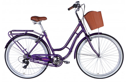 Велосипед Dorozhnik CORAL  Vbr FR AL 28" 19" фіолетово-синій 2025
