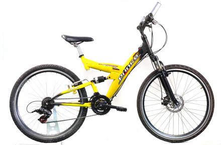 Двопідвісний велосипед Prince Raven 26" S жовто-чорний Б/В