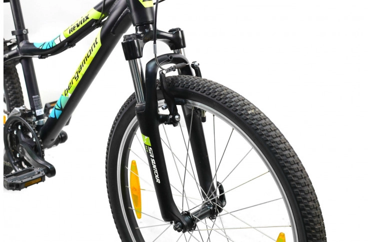 Подростковый велосипед Bergamont Revox 24" XXS черно-желтый Б/E